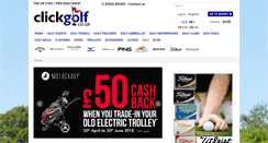 Desktop Screenshot of clickgolf.co.uk